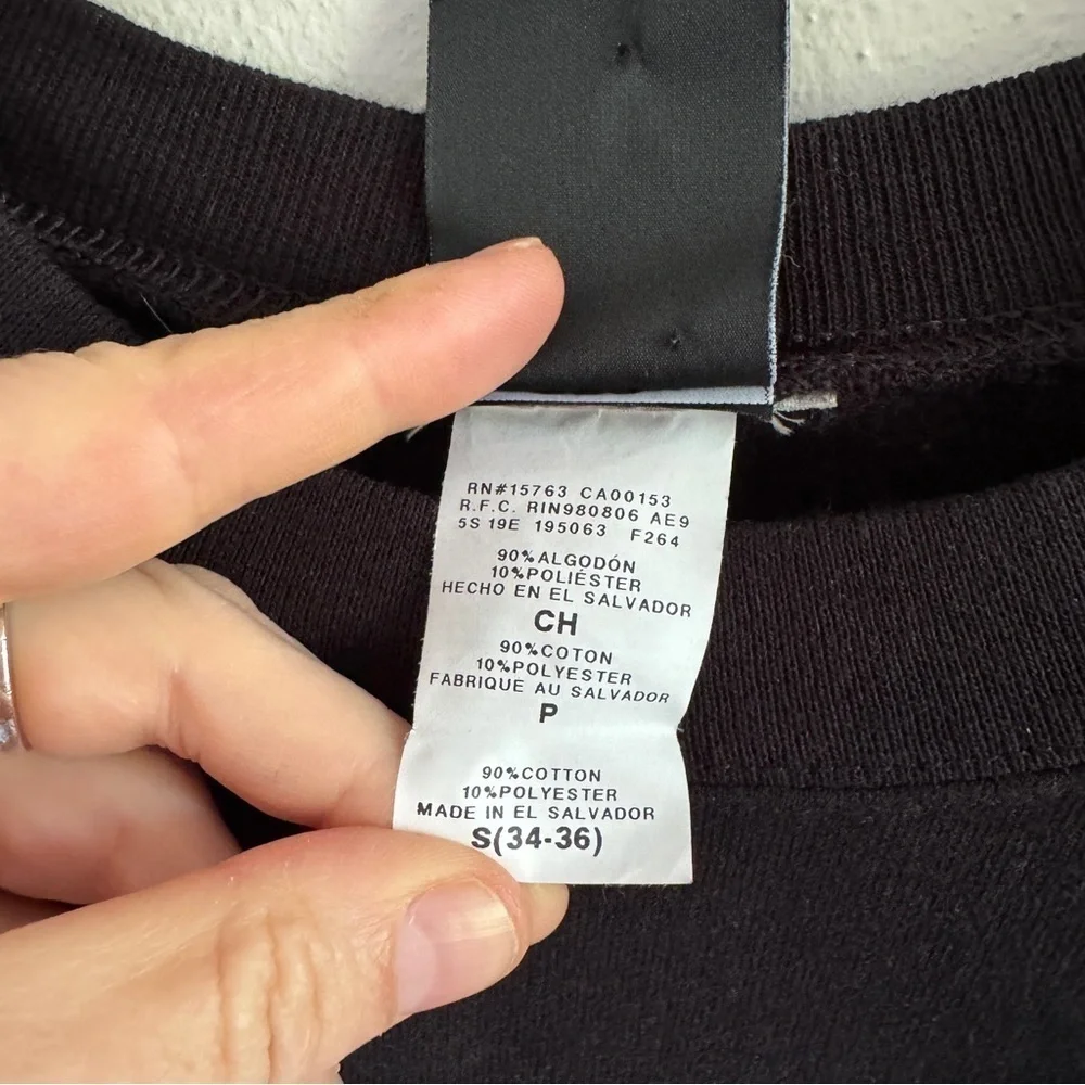 Thrasher Magazine Sweatshirt Godzilla Logo Crewneck Black Small - Picture 3 of 9